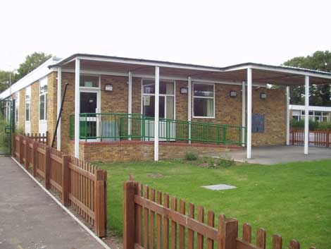 brick clad classroom at summercroft school